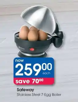 Clicks Safeway Stainless Steel 7-Egg Boiler offer