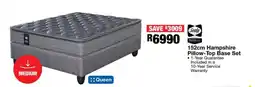 OK Furniture 152cm Hampshire Pillow-Top Base Set offer