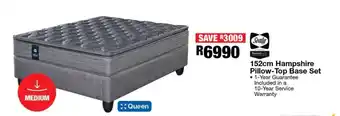 OK Furniture 152cm Hampshire Pillow-Top Base Set offer