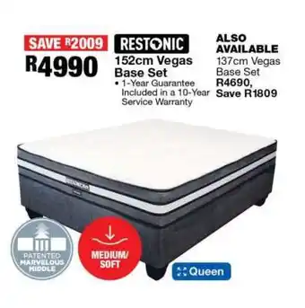 Restonic 152cm Vegas Base Set