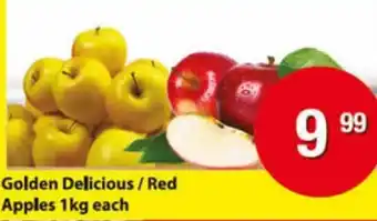 Check Save Golden Delicious / Red Apples 1kg each offer