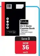 Makro Croxley A4 3 Quire Counter Book 343151 offer
