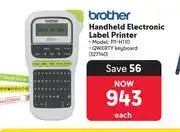 Makro Brother Handheld Electronic Label Printer PT-H110 327140 offer