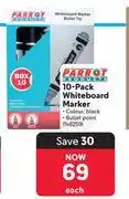 Makro Parrot 10 Pack Whiteboard Marker 148259 offer
