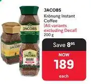 Makro Jacobs Kronung Instant Coffee-200g offer