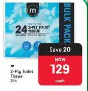 Makro M 2 Ply Toilet Tissue-24's offer