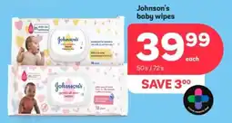 PEP Johnson's baby wipes offer