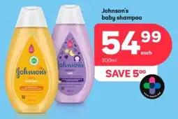 PEP Johnson's baby shampoo offer