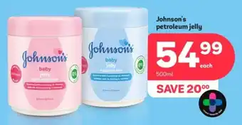 PEP Johnson's petroleum jelly offer