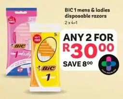 PEP BIC 1 mens & ladies disposable razors offer