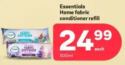 PEP Essentials Home fabric conditioner refill offer