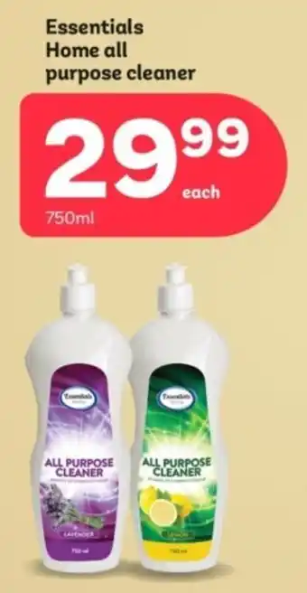 PEP Essentials Home all purpose cleaner offer