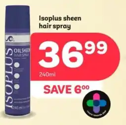 PEP Isoplus sheen hair spray offer