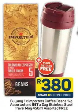 Pick n Pay Importers Coffee Beans Assorted offer