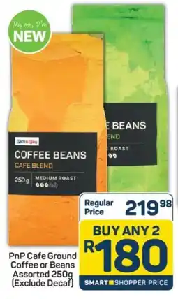 Pick n Pay PnP Cafe Ground Coffee or Beans Assorted offer