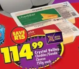 Shoprite Crystal Valley Cheddar/ Gouda Cheese offer