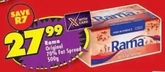 Shoprite Rama Original 70% Fat Spread offer