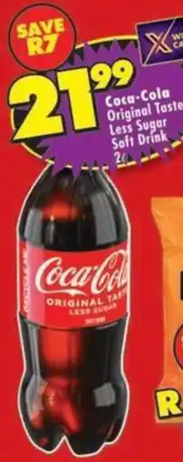 Shoprite Coca-Cola Original Taste Less Sugar Soft Drink offer