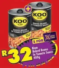Shoprite Koo Baked Beans In Tomato Sauce offer