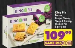 Shoprite King Pie Frozen Pepper Steak/ Steak & Kidney/ Chicken Pie offer