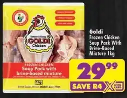 Shoprite Goldi Frozen Chicken Soup Pack With Brine-Based Mixture offer