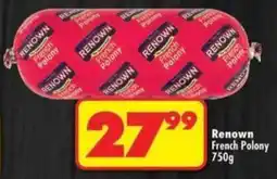 Shoprite Renown French Polony offer
