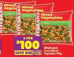Shoprite Ritebrand Frozen Mixed Vegetables offer