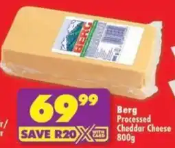 Shoprite Berg Processed Cheddar Cheese offer
