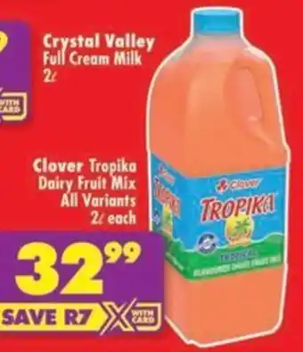 Shoprite Clover Tropika Dairy Fruit Mix All Variants offer