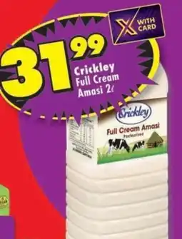 Shoprite Crickley Full Cream Amasi offer