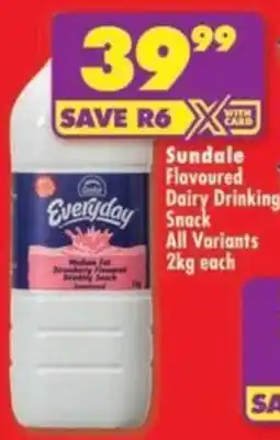 Shoprite Sundale Flavoured Dairy Drinking Snack All Variants offer