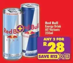 Shoprite Red Bull Energy Drink All Variants offer