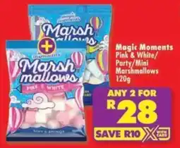 Shoprite Magic Moments Pink & White/ Party/ Mini Marshmallows offer
