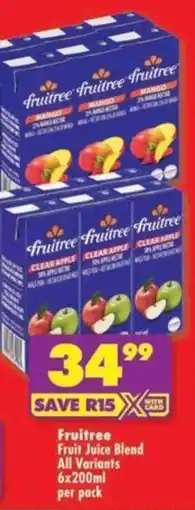 Shoprite Fruitree Fruit Juice Blend All Variants offer