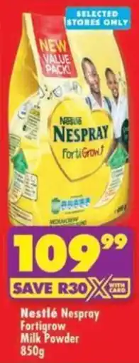 Shoprite Nestlé Nespray Fortigrow Milk Powder offer