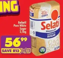 Shoprite Selati Pure White Sugar offer