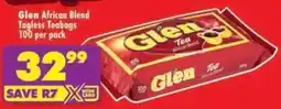 Shoprite Glen African Blend Tagless Teabags offer