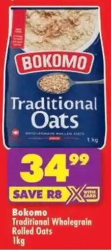 Shoprite Bokomo Traditional Wholegrain Rolled Oats offer