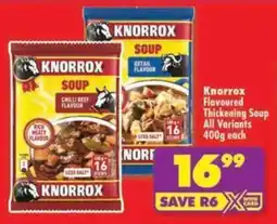 Shoprite Knorrox Flavoured Thickening Soup All Variants offer