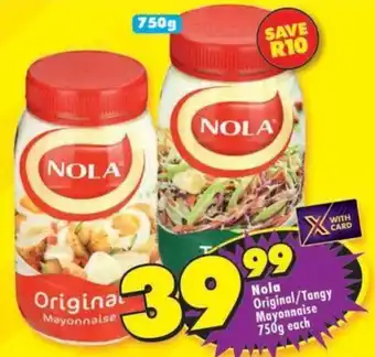 Shoprite Nola Original/ Tangy Mayonnaise offer