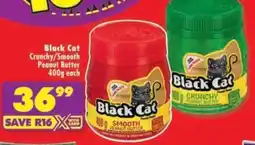 Shoprite Black Cat Crunchy/ Smooth Peanut Butter offer