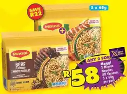Shoprite Maggi 2 Minute Noodles All Variants offer