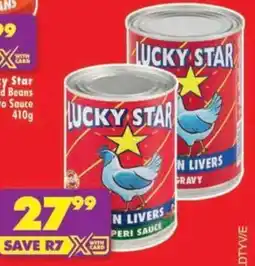Shoprite Lucky Star Chicken Livers In Peri-Peri Sauce/ Gravy offer
