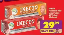 Shoprite Inecto Permanent Hair Colour Crème All Variants offer