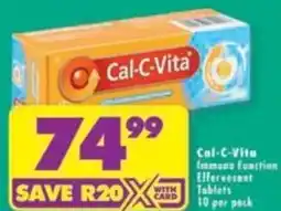 Shoprite Cal-C-Vita Immune Function Effervescent Tablets offer