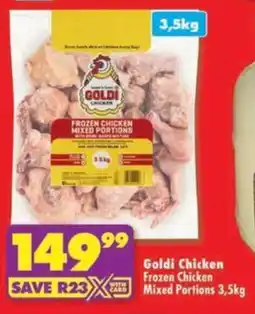 Shoprite Goldi Chicken Frozen Chicken Mixed Portions offer