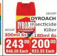 KitKat Cash and Carry DYROACH Insecticide Killer 300ml 6s offer