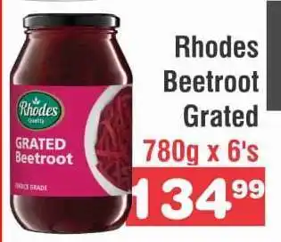 Advance Cash n Carry RHODES Beetroot Grated offer