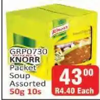 KitKat Cash and Carry KNORR Packet Soup Assorted 50g 10s offer