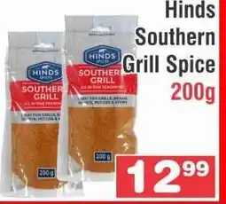 Advance Cash n Carry Hinds Southern Grill Spice 200g offer